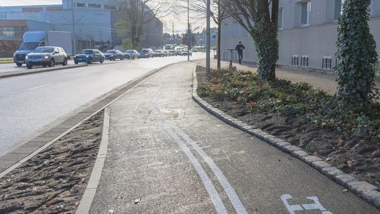 nowa droga rowerowa na ul. 3 Maja w Gdańsku