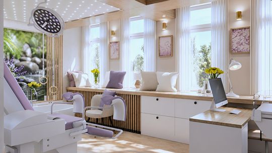 sala porodowa po remoncie, wizualizacja, Kociewskie Centrum Zdrowia, Starogard Gdański