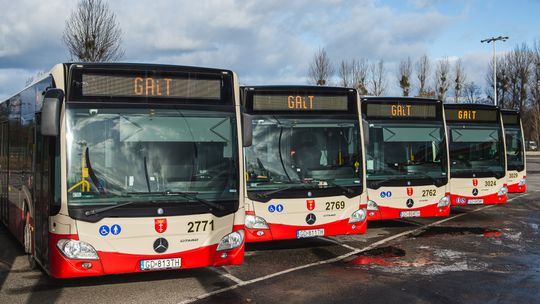 autobusy, komunikacja miejska, Gdańsk