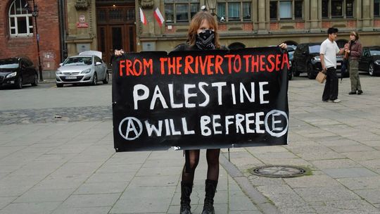 Gdańsk solidarny z Palestyną. Protest i apel o embargo na handel bronią