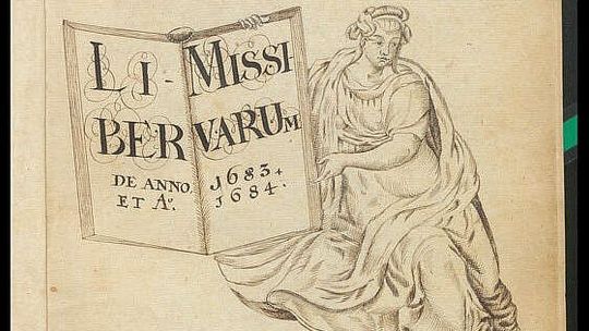 strona tytułowa gdańskiej księgi missivów z lat 1683-1684, ze zbiorów Archiwum Państwowego w Gdańsku, sygn. 300,27/90