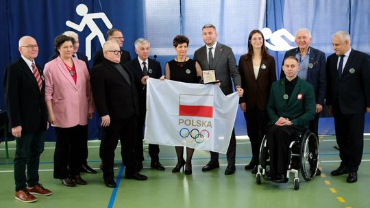 Olimpijczycy w szkole w Rytlu