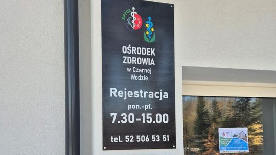 Ośrodek Zdrowia w Czarnej Wodzie ponownie otwarty. Pacjenci czekali trzy lata Ośrodek Zdrowia w Czarnej Wodzie