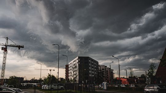 chmnury, burza, Gdańsk