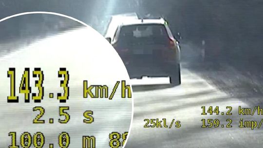 Nowe przepisy już działają. Pędził ponad 140 km/h na liczniku, stracił prawo jazdy.