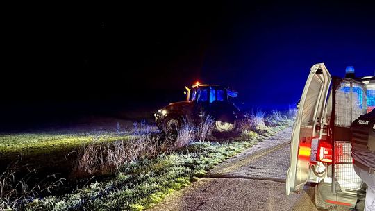 Pijany „mistrz kierownicy” uciekał przed policją... ciągnikiem