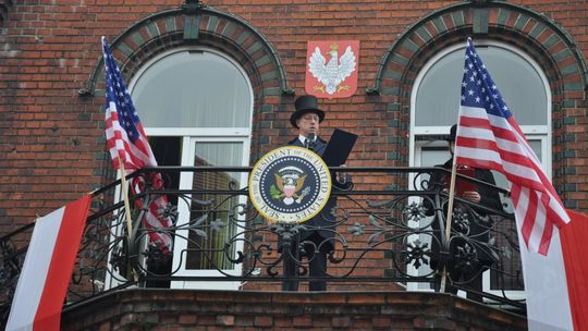 Piłsudski, Wilson i Paderewski na obchodach Święta Niepodległości w Malborku