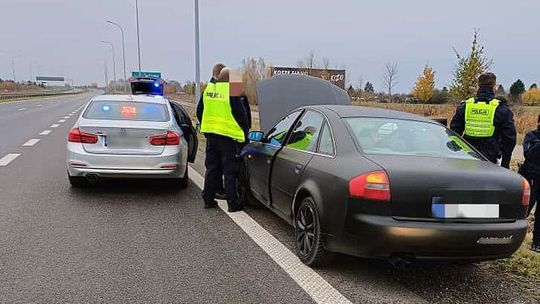 Ponad 31 tys. zł mandatu i 210 punktów karnych! Pirat zatrzymany po pościgu