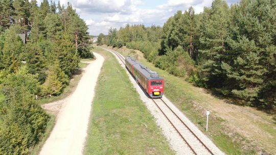 pociąg na linii Chojnice-Kościerzyna