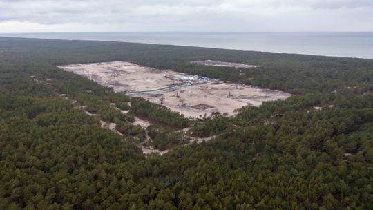 miejsce, w którym powstaje elektrownia jądrowa w Lubiatowie-Kopalinie