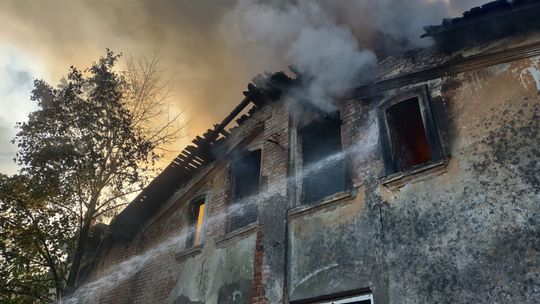 pożar Dworu Rębowo w Gdańsku