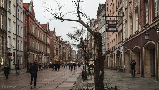 ulica Długa, jesień, Gdańsk