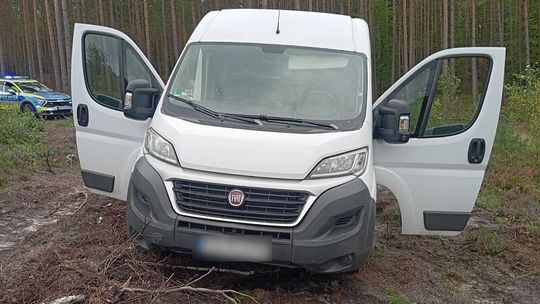 samochód, za którym prowadzono pościg w powiecie lęborskim