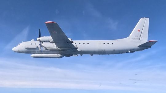 Polskie myśliwce przechwyciły rosyjski samolot nad Bałtykiem rosyjski samolot rozpoznawczy Ił-20