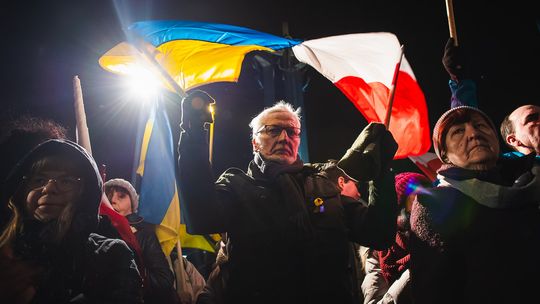 Pomorze solidarne z Ukrainą. Wiece, przemarsze i koncerty w rocznicę napaści Rosji 