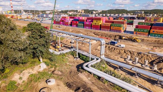 przebudowa sieci ciepłowniczej na terenie terminalu intermodalnego w Porcie Gdynia