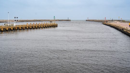 falochrony w Porcie Ustka