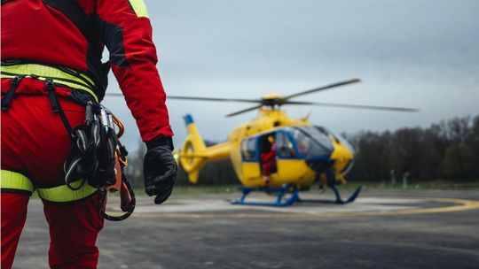 Poważny wypadek w Wilkowie w powiecie człuchowskim. W akcji śmigłowiec LPR