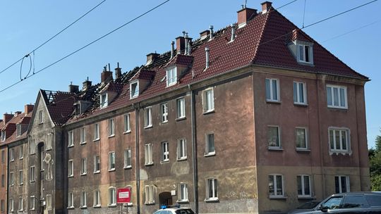 pożar przy al. Hallera w Gdańsku