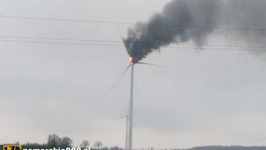 pożar turbiiny wiatrowej, Grodziec