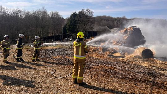 pożar balotów słomy, Reskowo