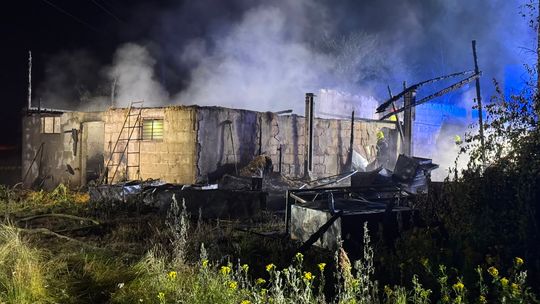 pożar warsztatu, Rebiechowo