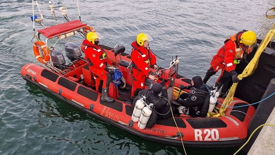 akcja ratunkowa w Porcie Gdynia