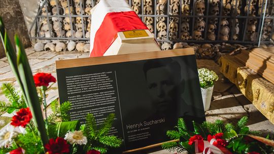 major Henryk Sucharski, urna z prochami, bazylika św. Brygidy, Gdańsk
