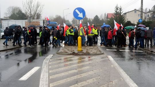 protest rolników w Chojnicach, 2024