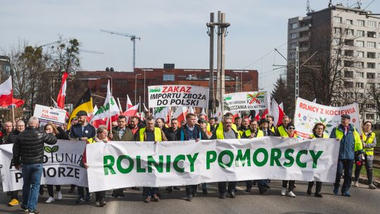 protest rolników w Gdańsku