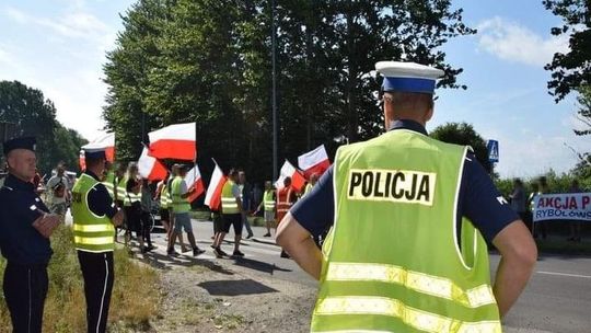 protest rybaków we Władysławowie