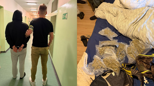 Słupsk: Prowadził pod wpływem kokainy. W domu miał prawie kilogram narkotyków