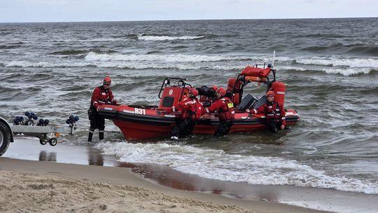 Ratownicy morscy i strażacy ćwiczyli na Mierzei Wiślanej