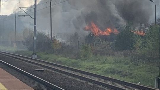 Ruch pociągów dalekobieżnych wstrzymany przez pożar w Gdyni