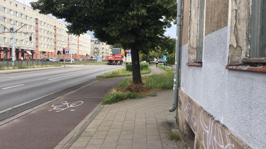ścieżka rowerowa przy al. Grunwaldzkiej 117, Gdańsk