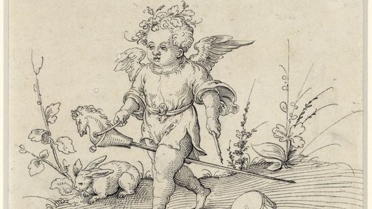 Virgil Solis, „Putto z zabawkami”