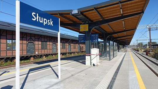 wyremontowany peron nr3 na stacji Słupsk