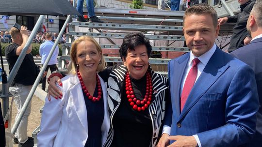 Słynne Korale Mocy w Gdańsku. Przemarsz KOD na finał kampanii wyborczej Rafał Trzaskowskiego