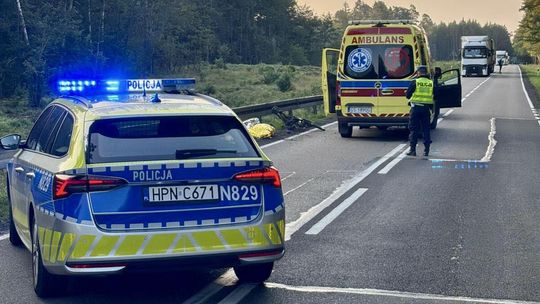śmiertelne potrącenie rowerzysty w gminie Kobylnica