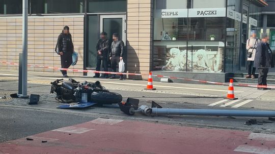 śmiertelny wypadek motocyklisty w Gdyni