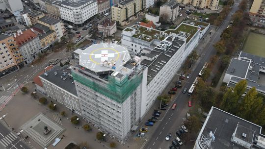 Śmigłowce mogą już lądować na dachu szpitala w Gdyni. Lądowisko oficjalnie otwarte