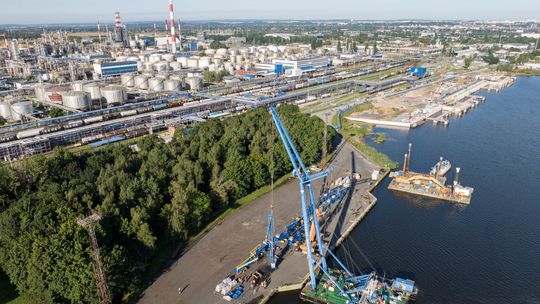 Orlen buduje Morski Terminal Przeładunkowy. Kolejny etap ukończony