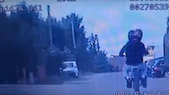 ucieczka na motocyku w Starogadzie Gdańskim