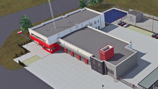 Strażacy z Ustki przeniosą się do Grabna. Zobacz wizualizację nowej siedziby
