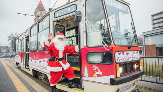 Świąteczny tramwaj kursuje po Gdańsku