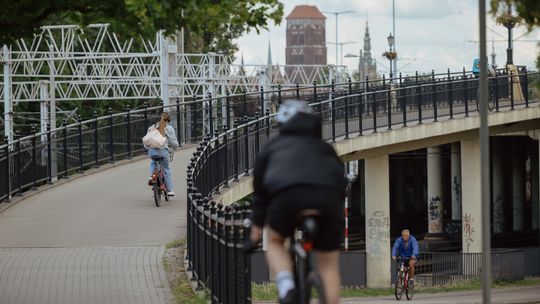 rowerzyści, Błędnik, Gdańsk