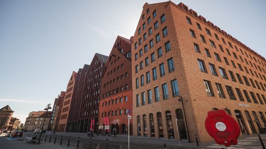 północny cypel Wyspy Spichrzów w Gdańsku po remoncie