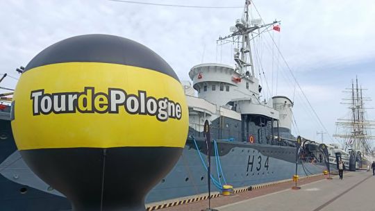 ORP „Błyskawica”, prezentacja pierwszego etapu Tour de Pologne, Gdynia 2026