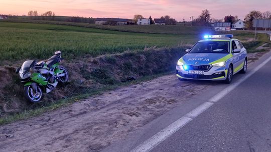 zatrzymanie kierowcy motocykla