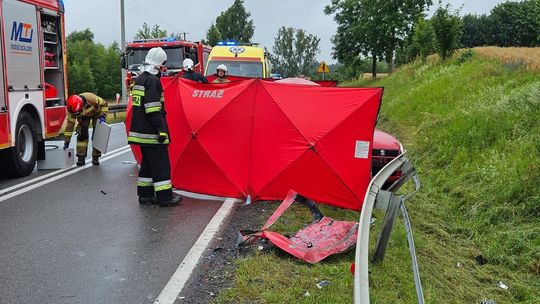śmiertelny wypadek w Mokrzynie